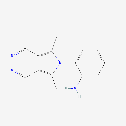 328035-07-0 2-(1,4,5,7-tetramethylpyrrolo[3,4-d]pyridazin-6-yl)aniline chemical structure