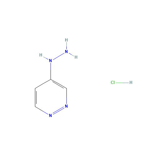 117044-03-8 pyridazin-4-ylhydrazine;hydrochloride chemical structure
