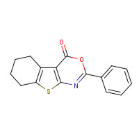 73696-35-2 2-phenyl-5,6,7,8-tetrahydro-[1]benzothiolo[2,3-d][1,3]oxazin-4-one chemical structure