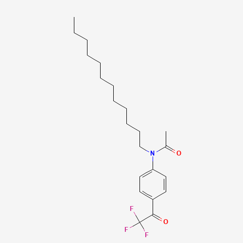 129476-45-5 N-dodecyl-N-[4-(2,2,2-trifluoroacetyl)phenyl]acetamide chemical structure