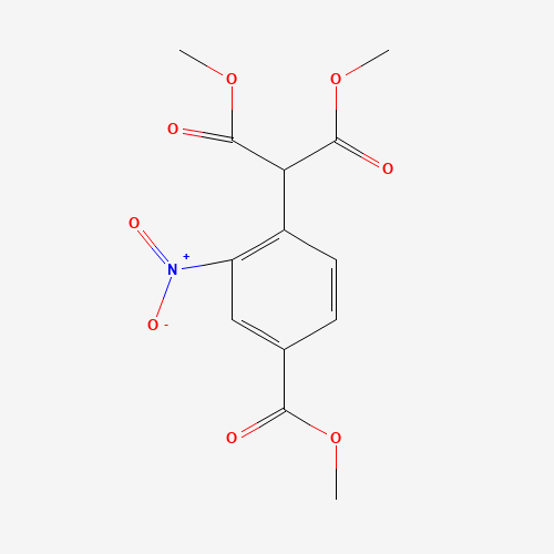 1160293-27-5 dimethyl 2-(4-methoxycarbonyl-2-nitrophenyl)propanedioate chemical structure