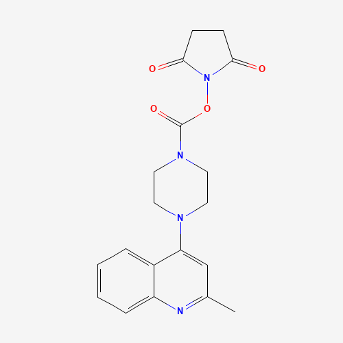1460027-91-1 (2,5-dioxopyrrolidin-1-yl) 4-(2-methylquinolin-4-yl)piperazine-1-carboxylate chemical structure
