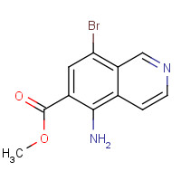 1312289-38-5 methyl 5-amino-8-bromoisoquinoline-6-carboxylate chemical structure