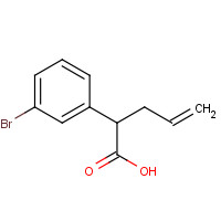 619323-39-6 2-(3-bromophenyl)pent-4-enoic acid chemical structure