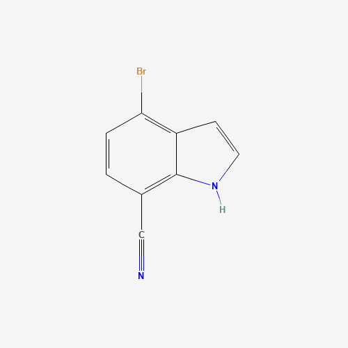 1167055-46-0 4-bromo-1H-indole-7-carbonitrile chemical structure