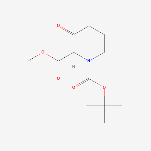 122019-53-8 1-O-tert-butyl 2-O-methyl 3-oxopiperidine-1,2-dicarboxylate chemical structure