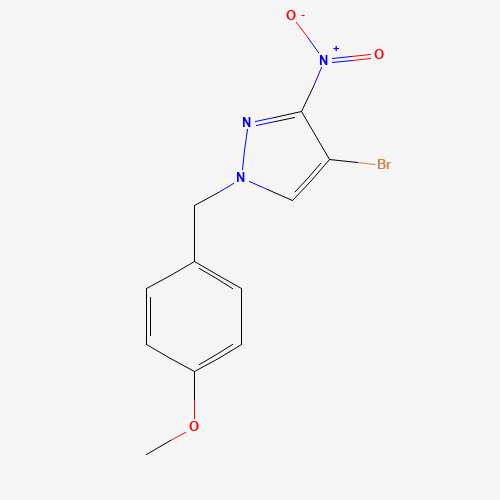 1455366-34-3 4-bromo-1-[(4-methoxyphenyl)methyl]-5-nitropyrazole chemical structure
