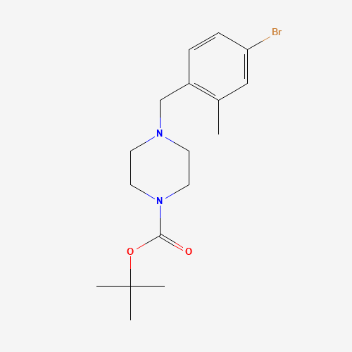 1446819-44-8 tert-butyl 4-[(4-bromo-2-methylphenyl)methyl]piperazine-1-carboxylate chemical structure