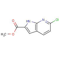 1140512-58-8 methyl 6-chloro-1H-pyrrolo[2,3-b]pyridine-2-carboxylate chemical structure