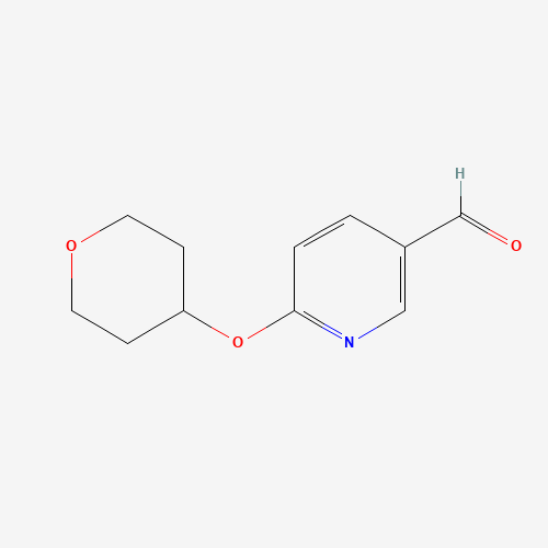 910036-95-2 6-(oxan-4-yloxy)pyridine-3-carbaldehyde chemical structure
