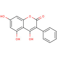 4222-02-0 4,5,7-trihydroxy-3-phenylchromen-2-one chemical structure