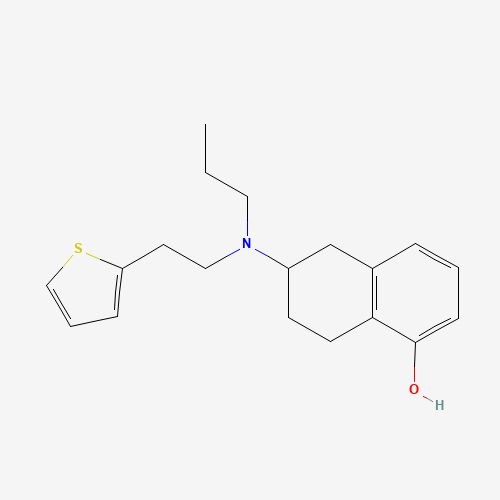 92206-54-7 6-[propyl(2-thiophen-2-ylethyl)amino]-5,6,7,8-tetrahydronaphthalen-1-ol chemical structure