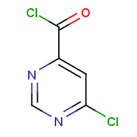 263270-52-6 6-chloropyrimidine-4-carbonyl chloride chemical structure
