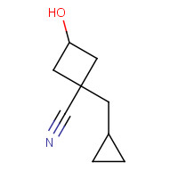 938064-66-5 1-(cyclopropylmethyl)-3-hydroxycyclobutane-1-carbonitrile chemical structure