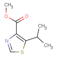 81569-26-8 methyl 5-propan-2-yl-1,3-thiazole-4-carboxylate chemical structure
