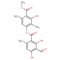 479-20-9 (3-hydroxy-4-methoxycarbonyl-2,5-dimethylphenyl) 3-formyl-2,4-dihydroxy-6-methylbenzoate chemical structure
