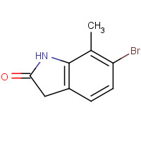 1260830-11-2 6-bromo-7-methyl-1,3-dihydroindol-2-one chemical structure