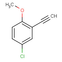 95186-47-3 4-chloro-2-ethynyl-1-methoxybenzene chemical structure