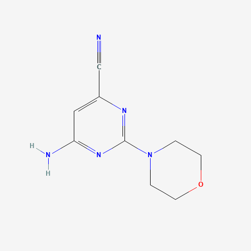 1353875-74-7 6-amino-2-morpholin-4-ylpyrimidine-4-carbonitrile chemical structure