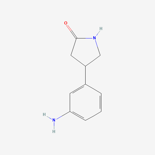 725233-29-4 4-(3-aminophenyl)pyrrolidin-2-one chemical structure