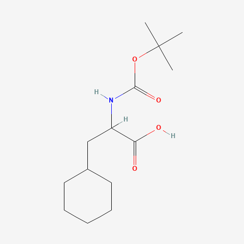 144186-13-0 3-cyclohexyl-2-[(2-methylpropan-2-yl)oxycarbonylamino]propanoic acid chemical structure