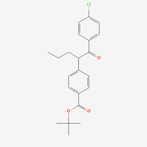 1019113-44-0 tert-butyl 4-[1-(4-chlorophenyl)-1-oxopentan-2-yl]benzoate chemical structure