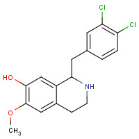 462070-45-7 1-[(3,4-dichlorophenyl)methyl]-6-methoxy-1,2,3,4-tetrahydroisoquinolin-7-ol chemical structure