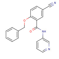 1285513-43-0 5-cyano-2-phenylmethoxy-N-pyridin-3-ylbenzamide chemical structure