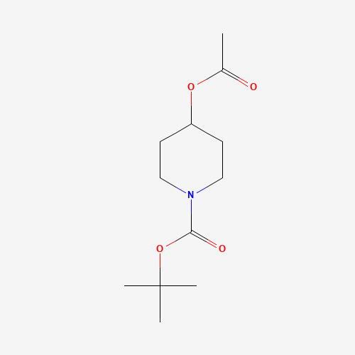 850452-53-8 tert-butyl 4-acetyloxypiperidine-1-carboxylate chemical structure