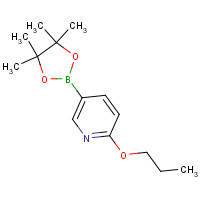 1257553-85-7 2-propoxy-5-(4,4,5,5-tetramethyl-1,3,2-dioxaborolan-2-yl)pyridine chemical structure
