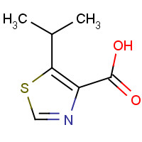864437-41-2 5-propan-2-yl-1,3-thiazole-4-carboxylic acid chemical structure