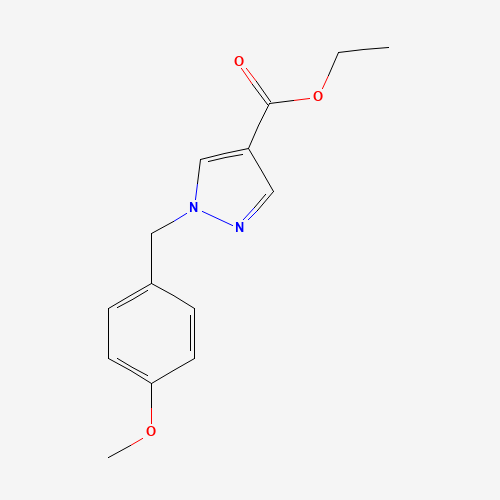 1199590-80-1 ethyl 1-[(4-methoxyphenyl)methyl]pyrazole-4-carboxylate chemical structure