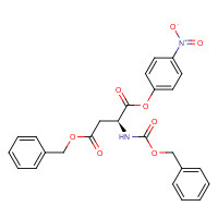 2419-54-7 4-O-benzyl 1-O-(4-nitrophenyl) (2S)-2-(phenylmethoxycarbonylamino)butanedioate chemical structure