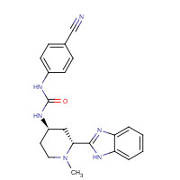 1095173-27-5 1-[(2R,4R)-2-(1H-benzimidazol-2-yl)-1-methylpiperidin-4-yl]-3-(4-cyanophenyl)urea chemical structure