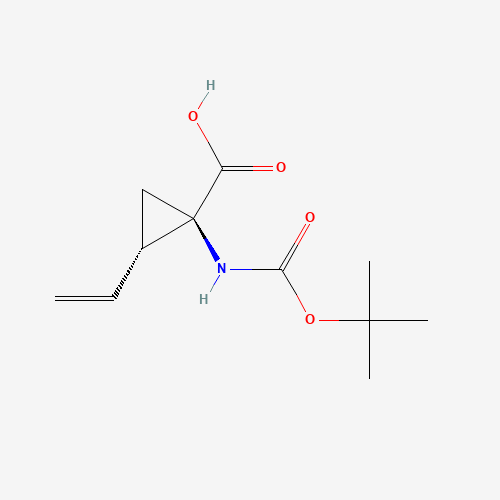 159622-10-3 (1R,2S)-2-ethenyl-1-[(2-methylpropan-2-yl)oxycarbonylamino]cyclopropane-1-carboxylic acid chemical structure