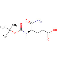 55297-72-8 (4R)-5-amino-4-[(2-methylpropan-2-yl)oxycarbonylamino]-5-oxopentanoic acid chemical structure
