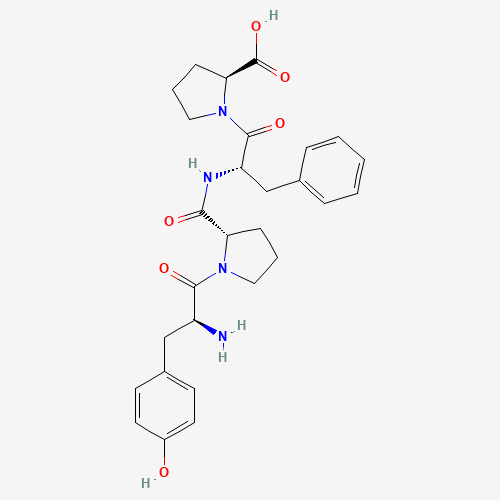 74171-19-0 (2S)-1-[(2S)-2-[[(2S)-1-[(2S)-2-amino-3-(4-hydroxyphenyl)propanoyl]pyrrolidine-2-carbonyl]amino]-3-phenylpropanoyl]pyrrolidine-2-carboxylic acid chemical structure