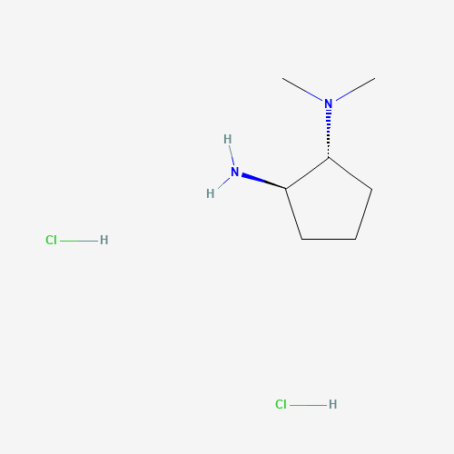 1033245-36-1 (1R,2R)-1-N,1-N-dimethylcyclopentane-1,2-diamine;dihydrochloride chemical structure