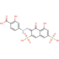 36913-07-2 2-hydroxy-4-[(2Z)-2-(8-hydroxy-1-oxo-3,6-disulfonaphthalen-2-ylidene)hydrazinyl]benzoic acid chemical structure