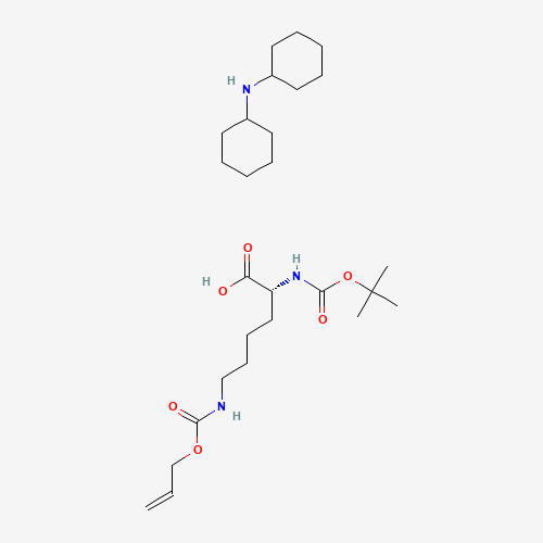 327156-94-5 N-cyclohexylcyclohexanamine;(2R)-2-[(2-methylpropan-2-yl)oxycarbonylamino]-6-(prop-2-enoxycarbonylamino)hexanoic acid chemical structure