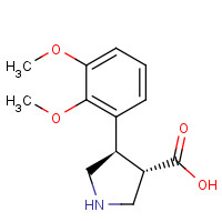 1049980-06-4 (3S,4R)-4-(2,3-dimethoxyphenyl)pyrrolidine-3-carboxylic acid chemical structure