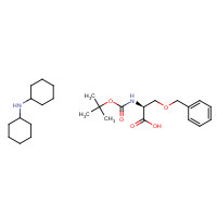 10342-01-5 N-cyclohexylcyclohexanamine;(2S)-2-[(2-methylpropan-2-yl)oxycarbonylamino]-3-phenylmethoxypropanoic acid chemical structure