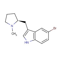 208464-41-9 5-bromo-3-[[(2S)-1-methylpyrrolidin-2-yl]methyl]-1H-indole chemical structure