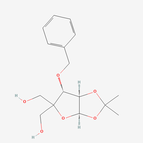 72261-44-0 [(3aR,6R,6aR)-5-(hydroxymethyl)-2,2-dimethyl-6-phenylmethoxy-6,6a-dihydro-3aH-furo[2,3-d][1,3]dioxol-5-yl]methanol chemical structure