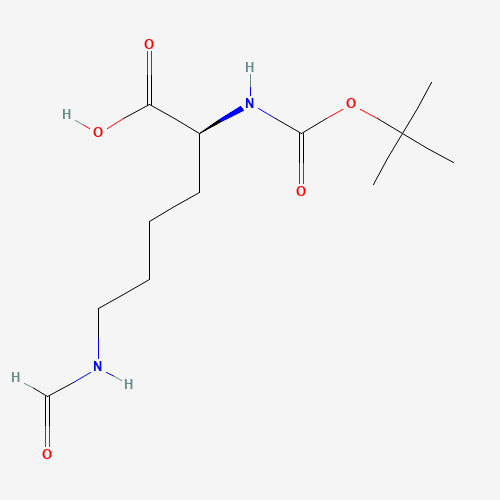 2483-47-8 (2S)-6-formamido-2-[(2-methylpropan-2-yl)oxycarbonylamino]hexanoic acid chemical structure