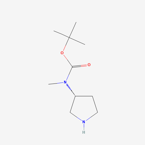 392338-15-7 tert-butyl N-methyl-N-[(3R)-pyrrolidin-3-yl]carbamate chemical structure
