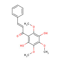 521-51-7 (E)-1-(2,5-dihydroxy-3,4,6-trimethoxyphenyl)-3-phenylprop-2-en-1-one chemical structure