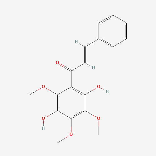 521-51-7 (E)-1-(2,5-dihydroxy-3,4,6-trimethoxyphenyl)-3-phenylprop-2-en-1-one chemical structure