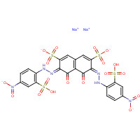 94732-99-7 disodium;(3Z,6E)-3,6-bis[(4-nitro-2-sulfophenyl)hydrazinylidene]-4,5-dioxonaphthalene-2,7-disulfonate chemical structure