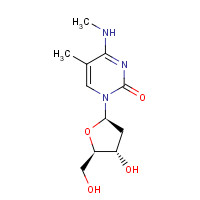 25406-44-4 1-[(2R,4S,5R)-4-hydroxy-5-(hydroxymethyl)oxolan-2-yl]-5-methyl-4-(methylamino)pyrimidin-2-one chemical structure
